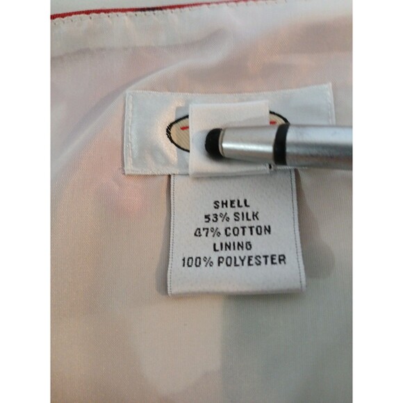 Talbots Silk/Cotton-Tans- Red- Floral Skirt W-18/ Side Zipper/ Lined-Fall Colors - Picture 15 of 16